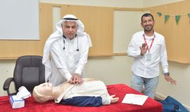 همسات الثقافي والشؤؤن الأ كاديميه والتدريب بصحةالأحساء ينفذان اتقن مهارة صحية